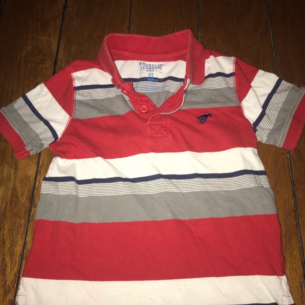 Boys 4 T Wrangler polo Tee